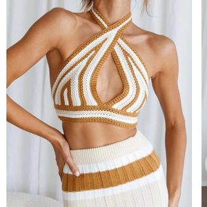 Selfie Leslie Higher Love knit Top NWT